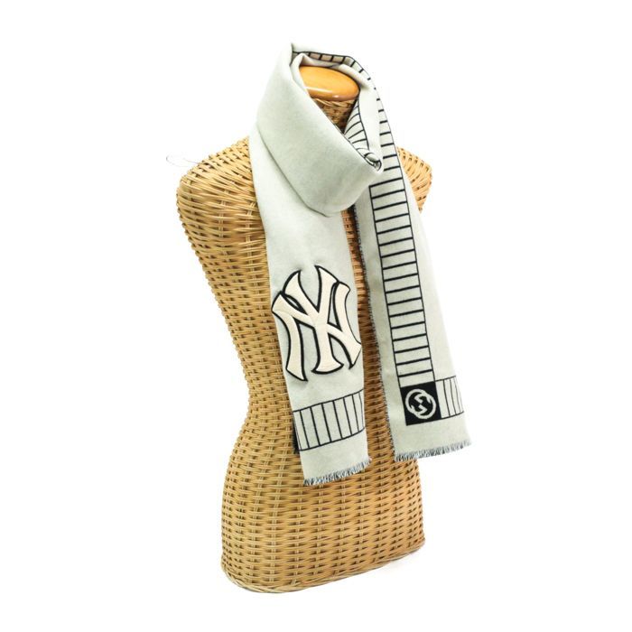 グッチ GUCCI マフラー ウール ニューヨークヤンキースコラボ 543557