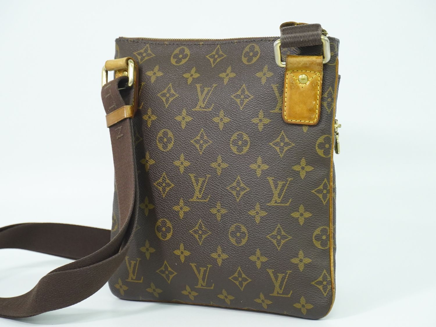 本物 ルイヴィトン LOUIS VUITTON LV ポシェット ヴァルミー モノグラム ショルダーバッグ ポシェット ブラウン M40524 Pochette Valmy ビトン バッグ フォロー割