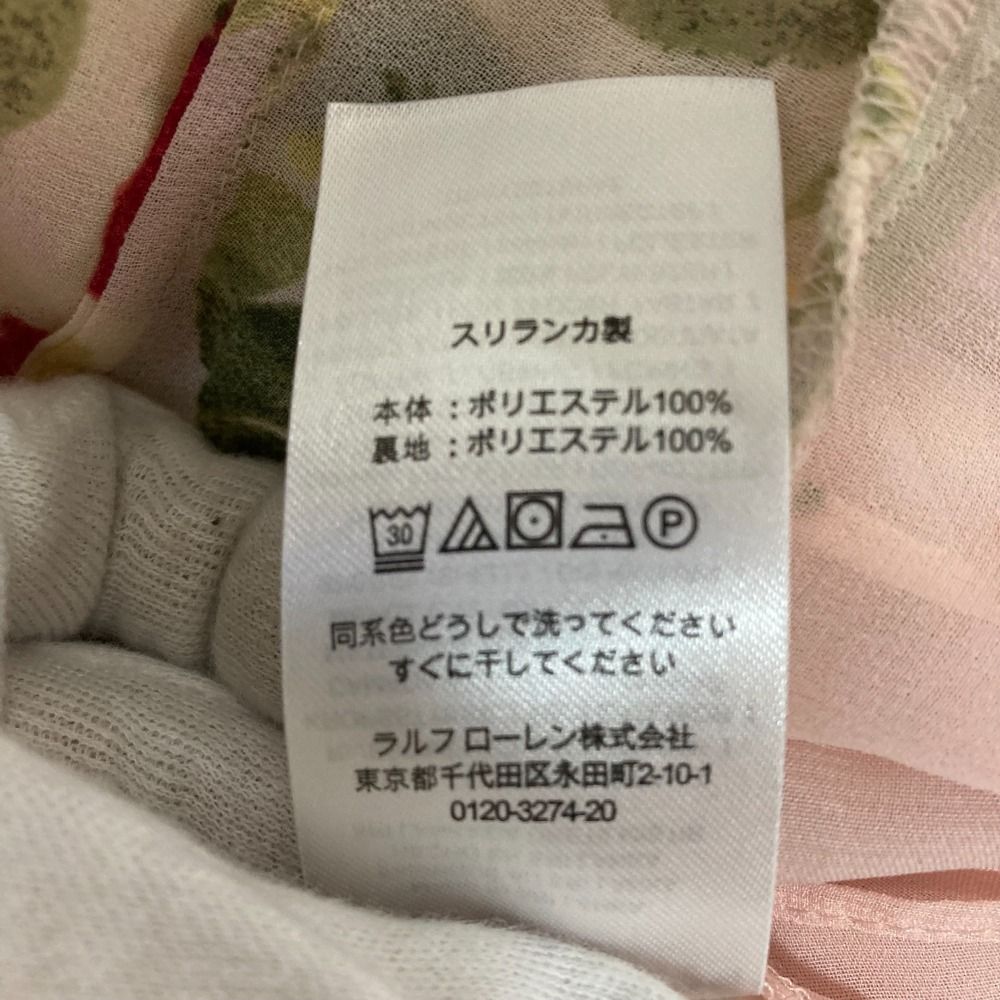 美品 LAUREN RALPH LAUREN ラルフローレン フラワープリント