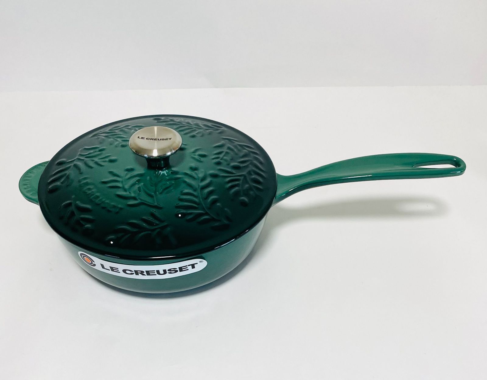 【新品未使用】ルクルーゼ/ソーシエ　オリーブブランチ 21cm アーティチョーク ル・クルーゼ ソーシエ ソースパン 21cm オリーブブランチレリーフ