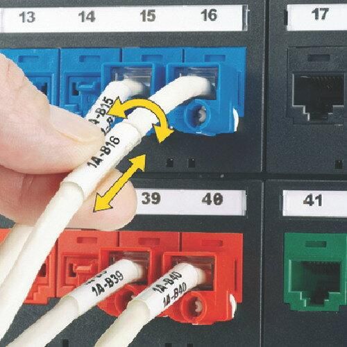 2営業日で発送 パンドウイットコーポレーション 熱転写ハンディプリンタ用回転ラベル 白 印字部25.4mmx19.1mm ラベル数75枚 R100X225V1C 1箱 75枚入