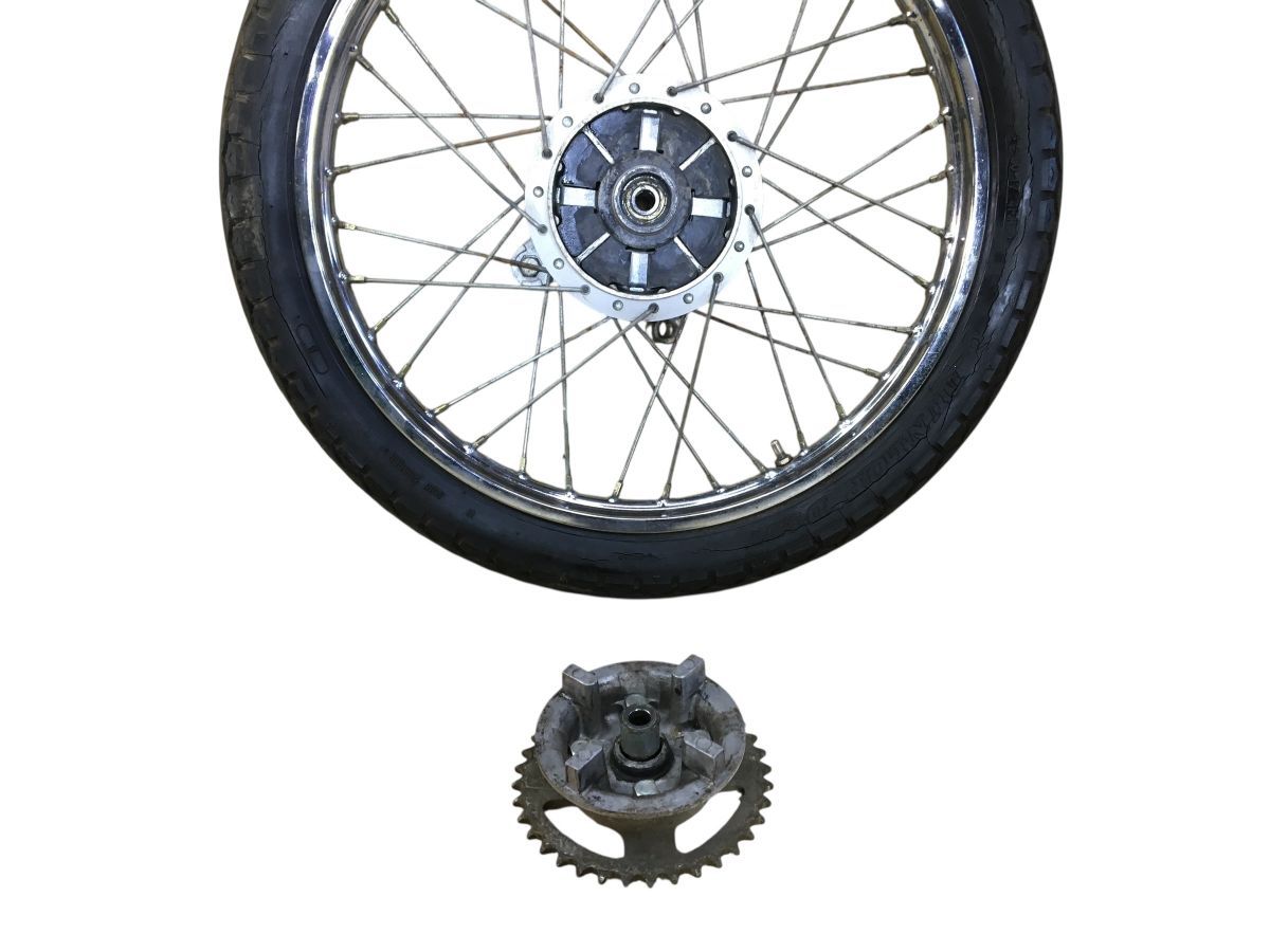 SUZUKI コレダスクランブラー50 LA13A 前後 ホイール セット レストア 組み換え 流用 ＯＨベースにも 2768-Z4351 BRIGHTFACE_UK
