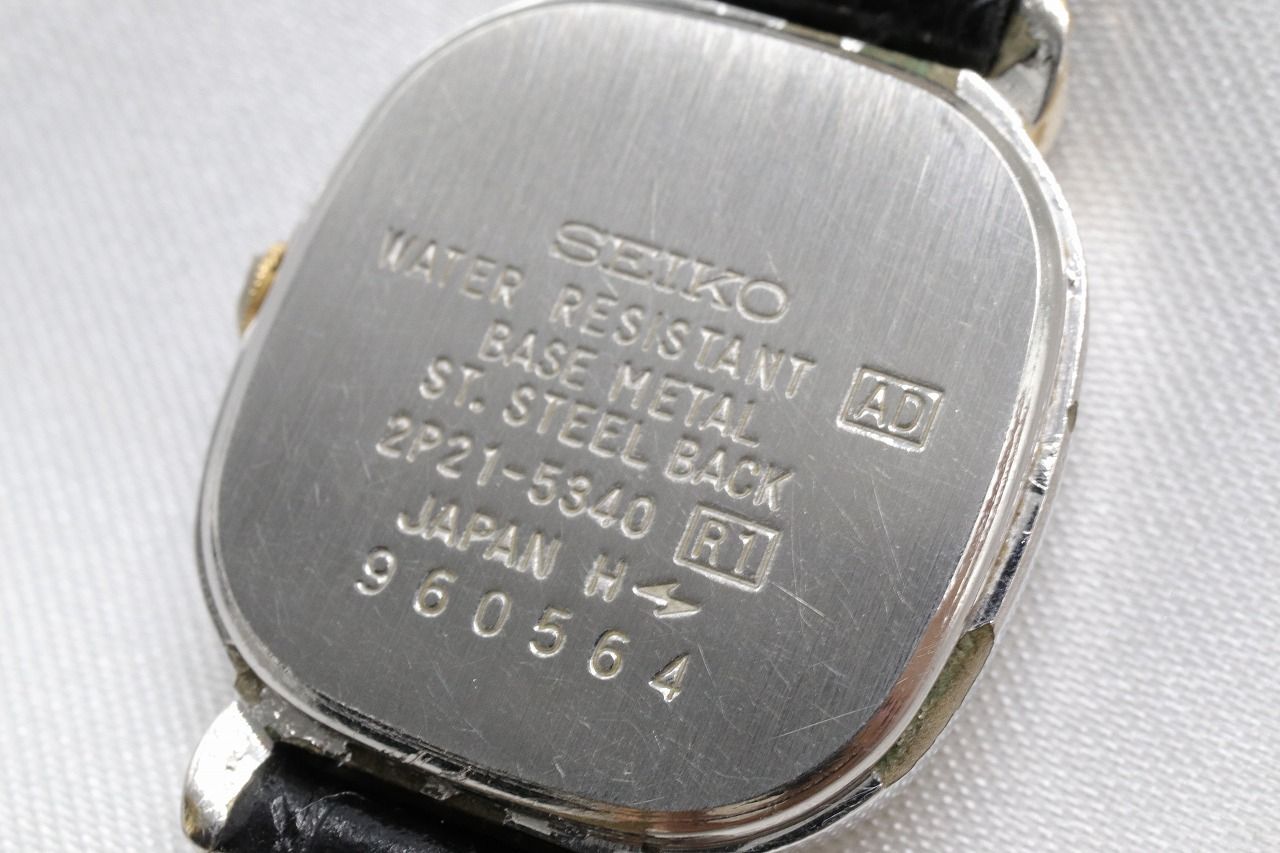 W11-46】電池交換済 SEIKO セイコー 腕時計 2P21-5340 - メルカリ