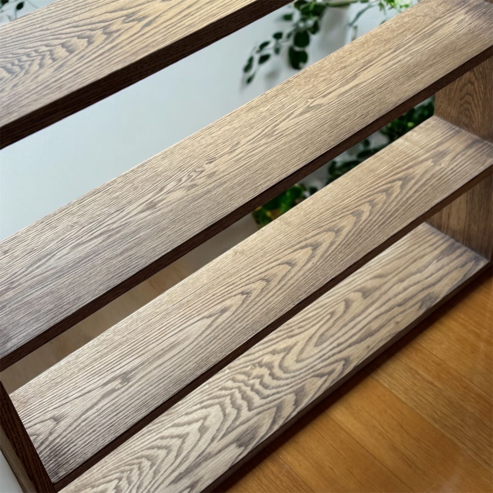 タモ無垢材の棚(L) 本棚L 無垢材