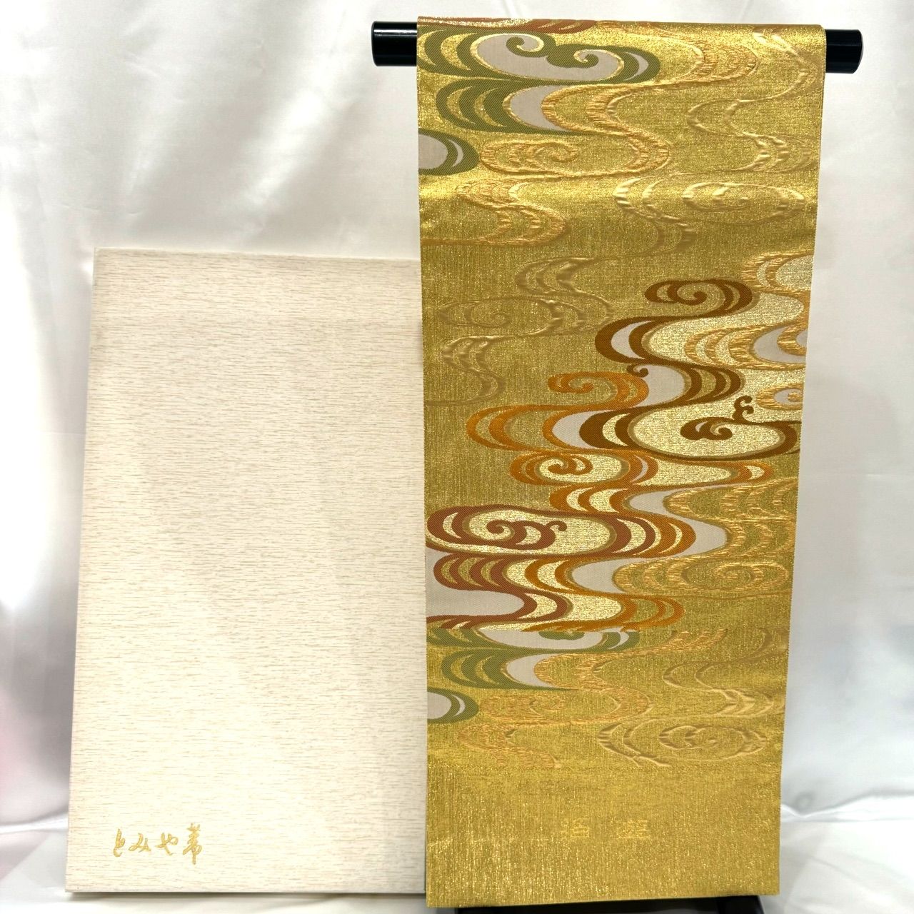 正絹高級袋帯刺繍金糸