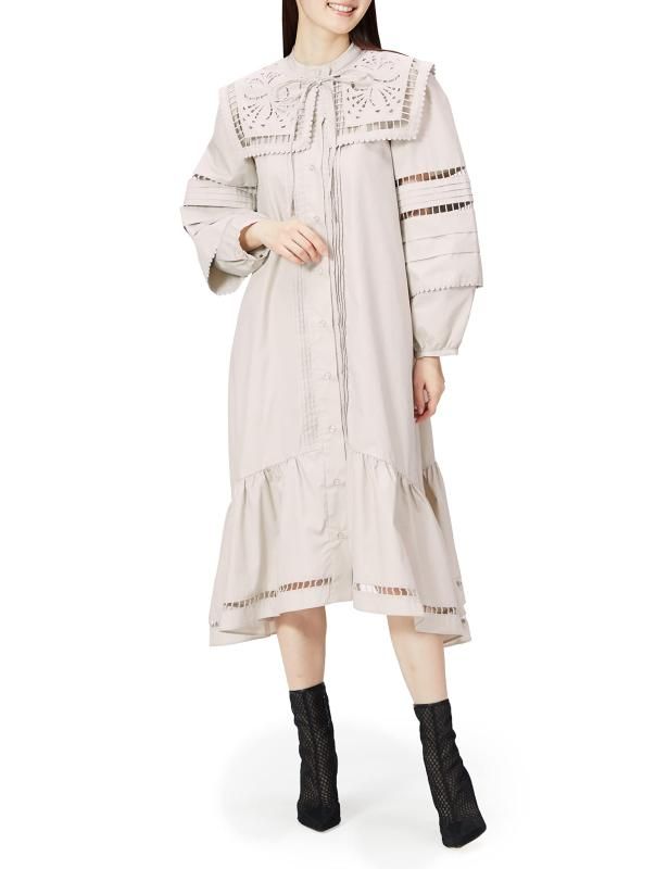 スナイデル パンチングレースビッグ ワンピ SWFO221058 レディース GRY F