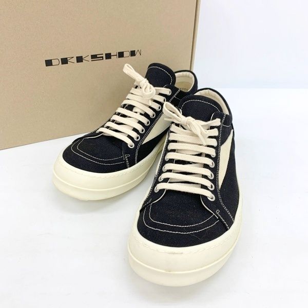 靴 Rick owens drkshdw DOSHABURI通販｜RICK OWENS DRKSHDW CARGO DENIM SNEAKERS BLACK