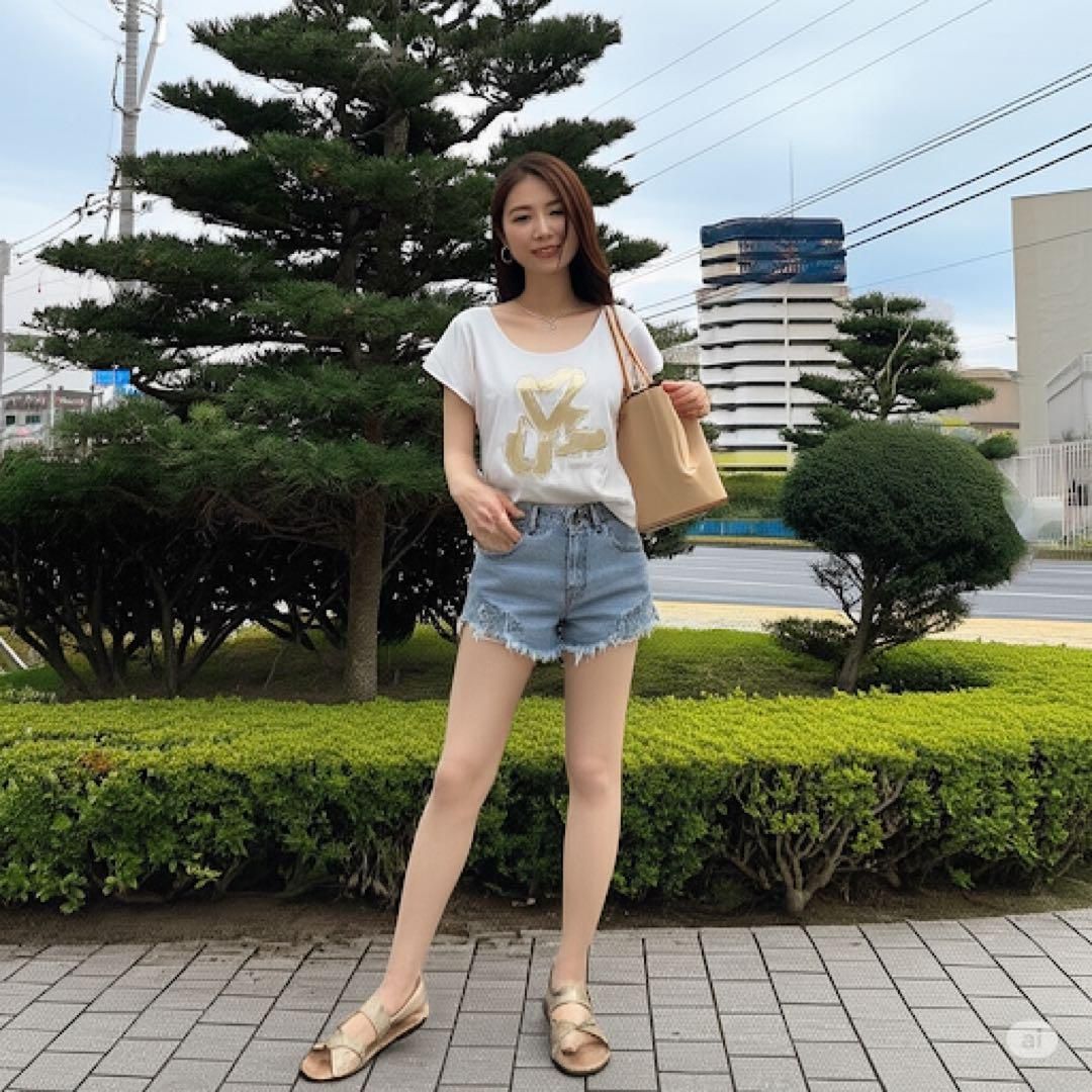 LANVIN en Bleu【38】ロゴTシャツ 日本製 美品 希少 夏服 半袖