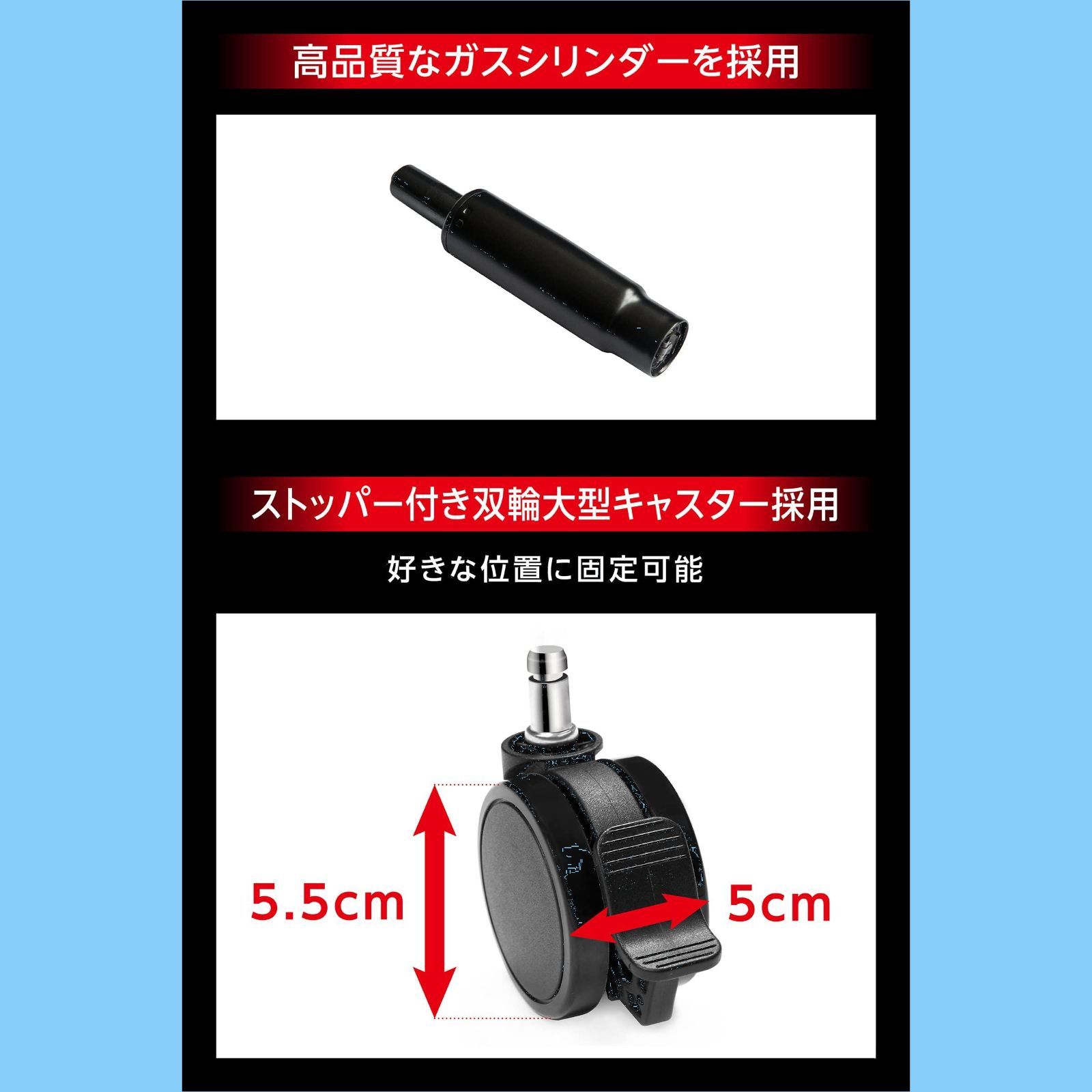 AKRacing ゲーミングチェア オットマン フットレスト ホワイト 白 高