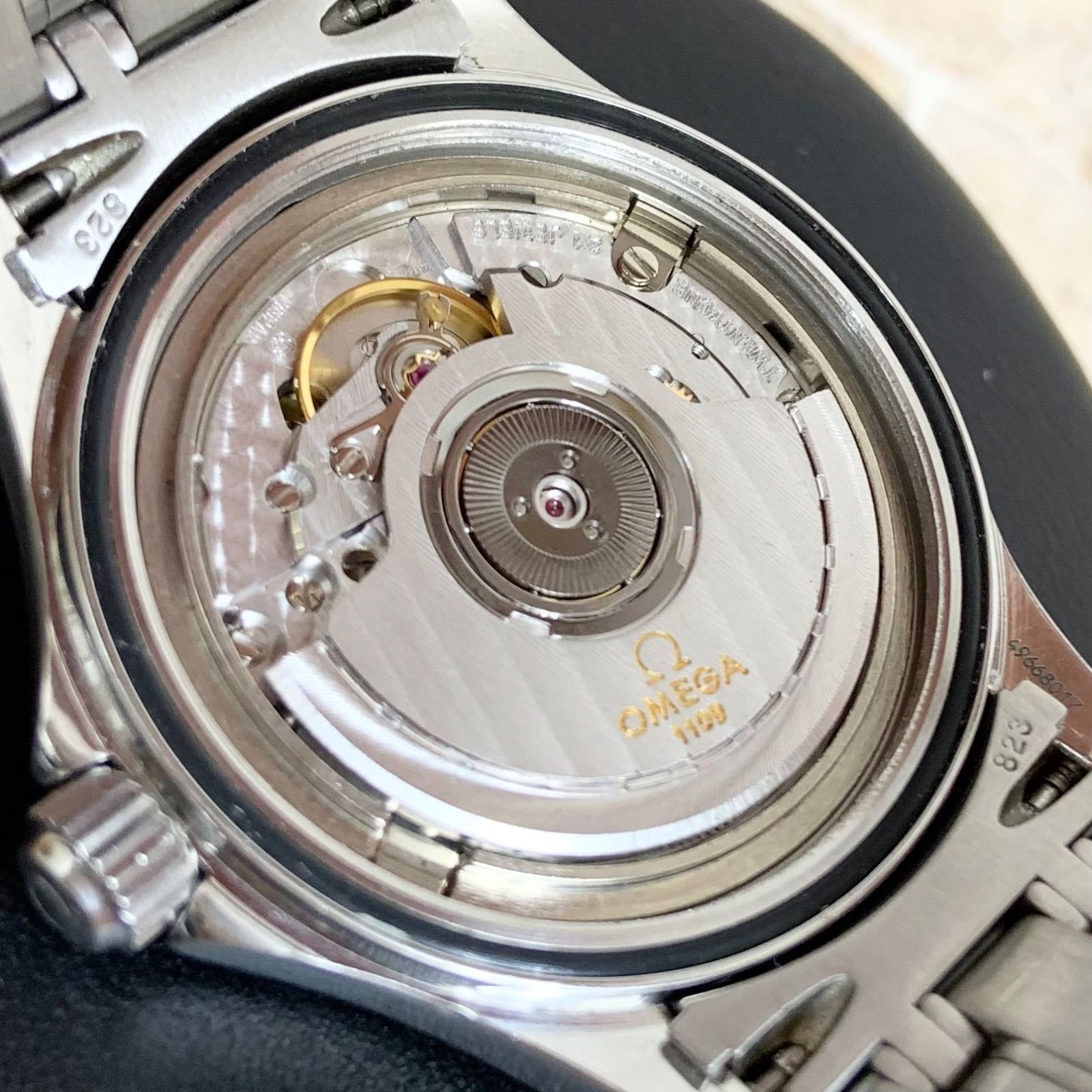 OMEGA シーマスター 120m AT 自動巻き 防水 青 ブルー 文字盤 美