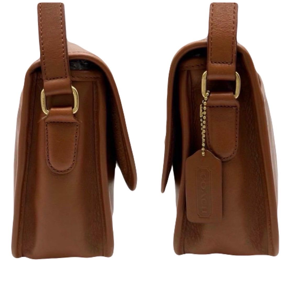 極美品 オールドコーチ シティ ショルダーバッグ グラブタンレザー ブラウン 極美品<!-利用不可文字-!>オールドコーチ ショルダーバッグ ターン