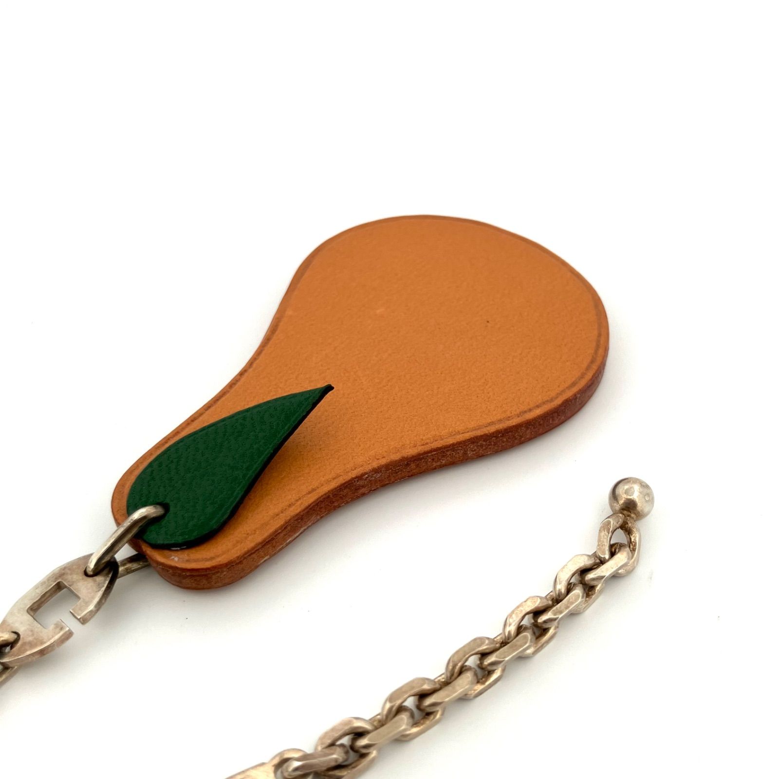 美品　エルメス HERMES フルーツモチーフキーリング　キーチャーム　箱付 楽天市場】HERMES エルメス フルーツ チャーム オレンジモチーフ