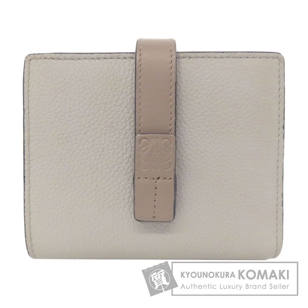 LOEWE ロエベ コンパクト ジップ ウォレット 二つ折り財布 小銭入れあり カーフ レディース