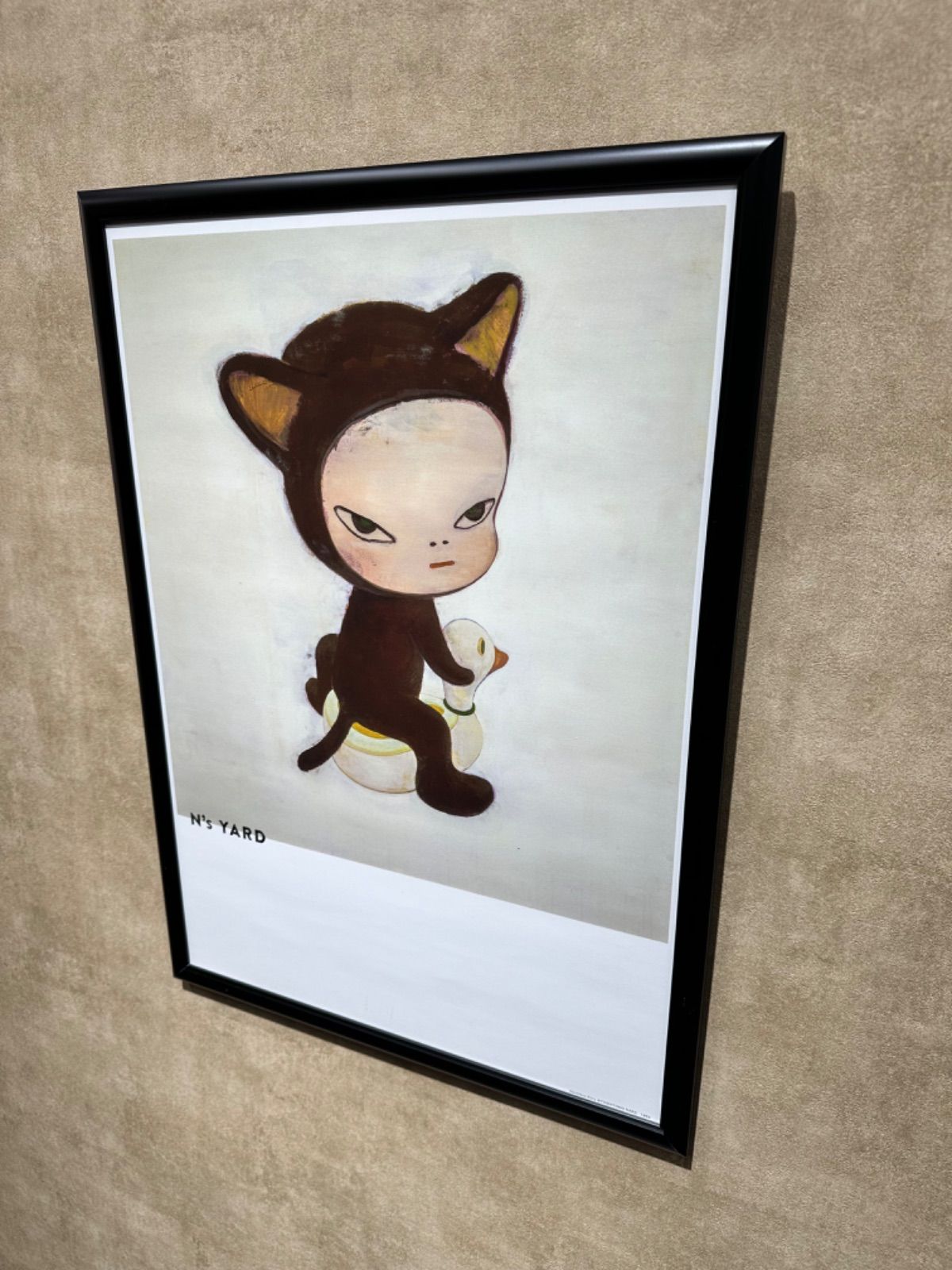 奈良美智「Harmless Kitty」オフセットポスター 額装品 Yoshitomo Nara
