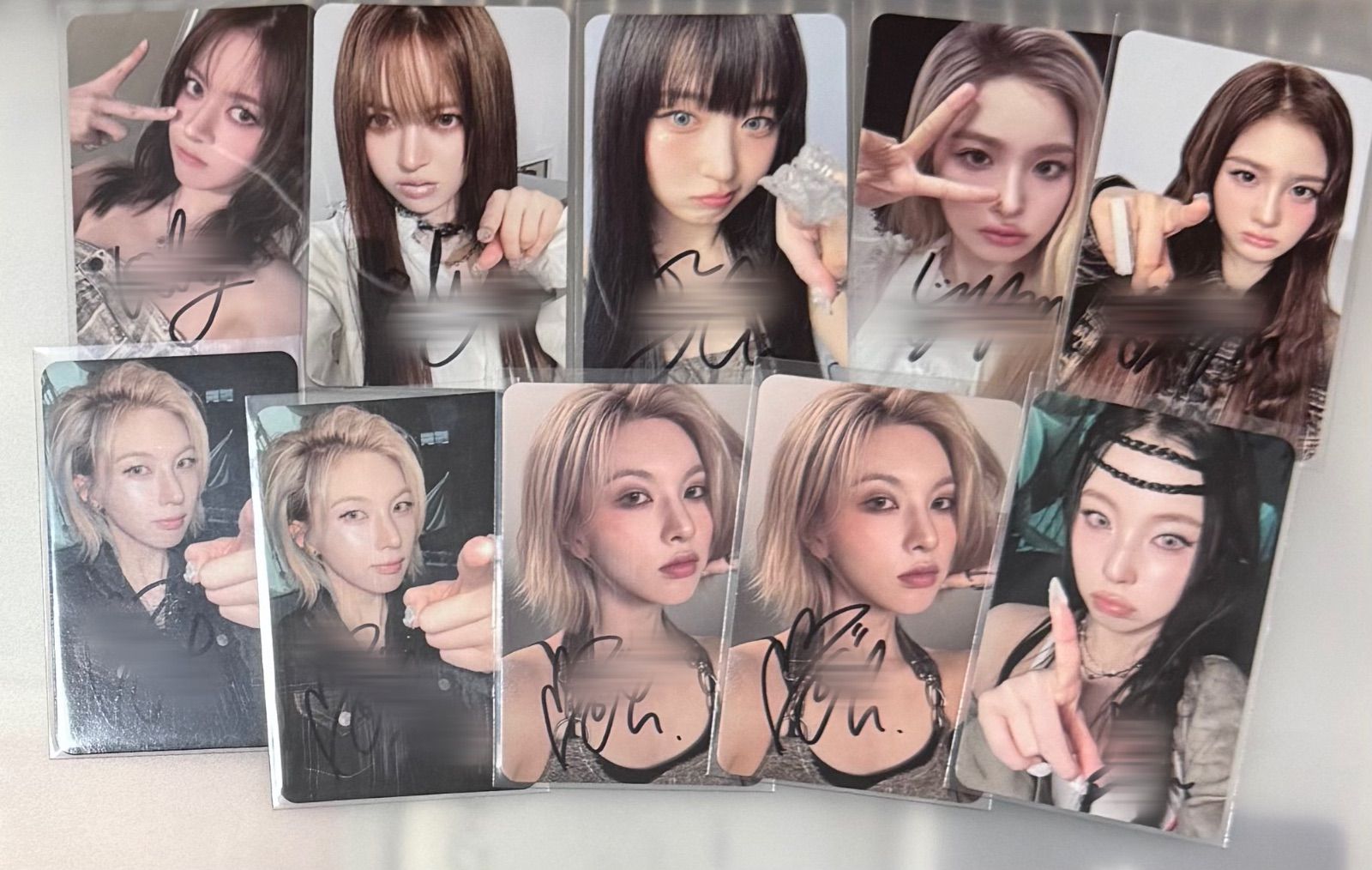 NMIXX リリー へウォン ソリュン ジウ ギュジン 直筆サイン トレカ NMIXX リリー へウォン ソリュン ジウ ギュジン 直筆サイン