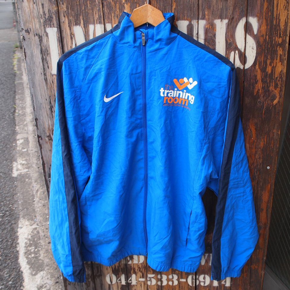 NIKE ナイキ ナイロンジャケット ジャージ 青 US-XL