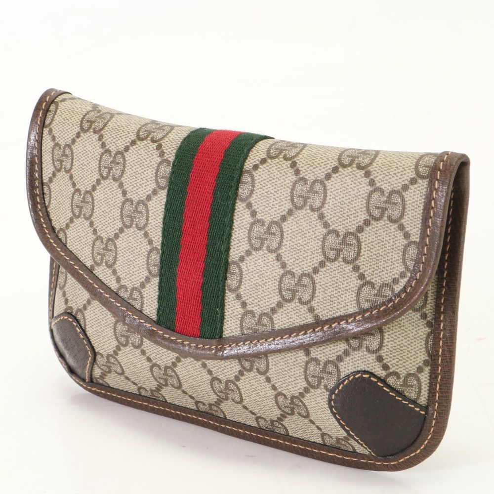 ✨GUCCI オールドグッチ クラッチバッグ GGスプリーム ポーチ✨ GUCCI(グッチ) / オールドグッチ/GGスプリーム/シェリーライン