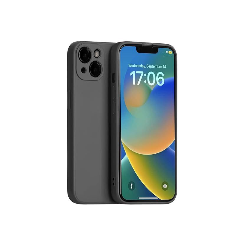 新品　Panda Baby iPhone 14 シリコンケース レンズ全面保護 (ブラック)