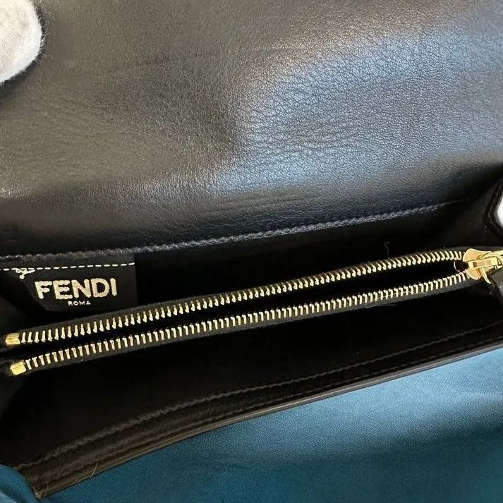 極上美品】FENDI⭐フェンディ【モンスター】ブラック 長財布