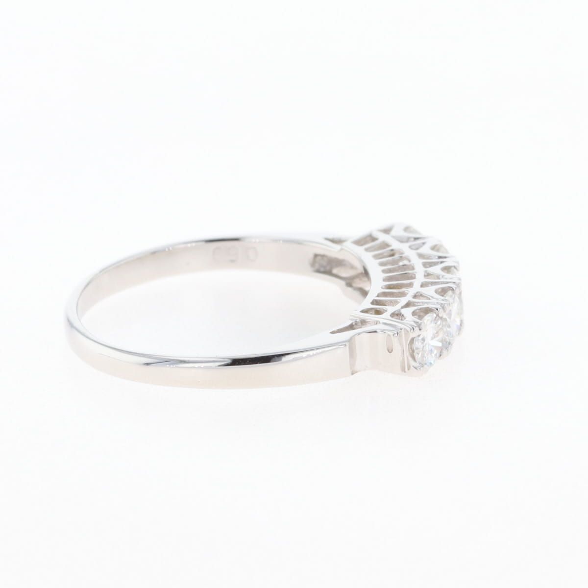 メレダイヤ デザインリング プラチナ 指輪 リング 11号 Pt900  