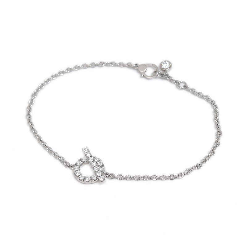 エルメス フィネス ブレスレット K18WG/ダイヤ H219410B - メルカリ 