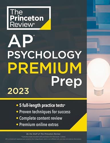 Princeton Review AP Psychology Premium Prep， 2023: 5 Practic