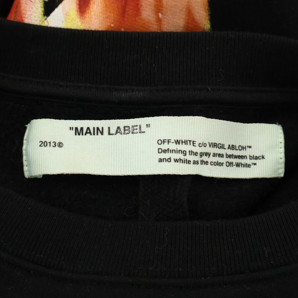 OFF-WHITE (オフホワイト) 18SS Diag Fire Crewneck フレイムロゴ  