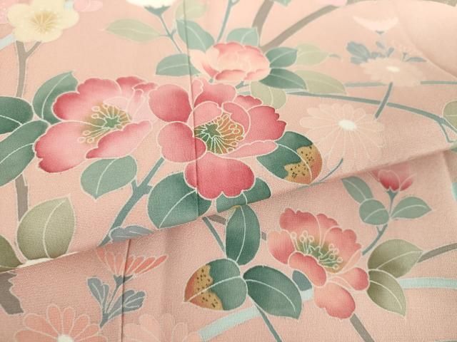 平和屋着物○訪問着 友禅 吉祥花文 暈し染め 正絹 逸品 DAAV6378ps