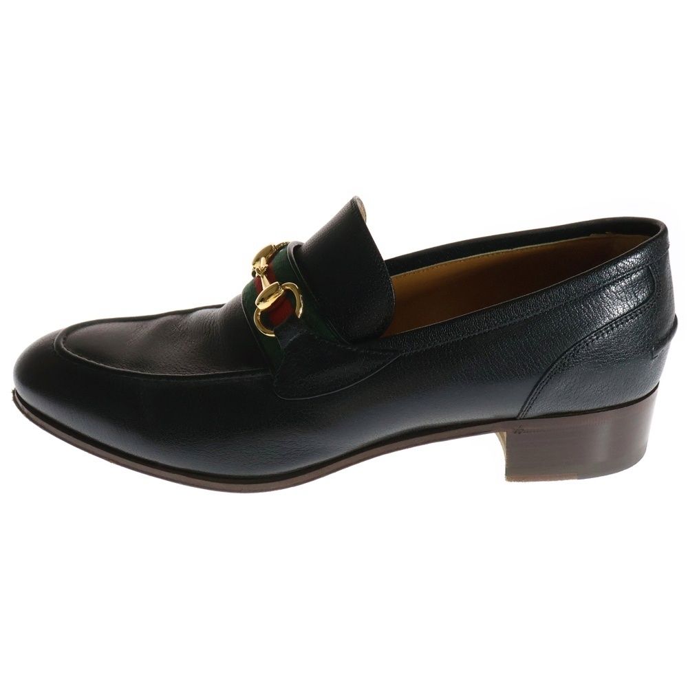 GUCCI グッチ ホースビット レザーローファー ブラック 631619
