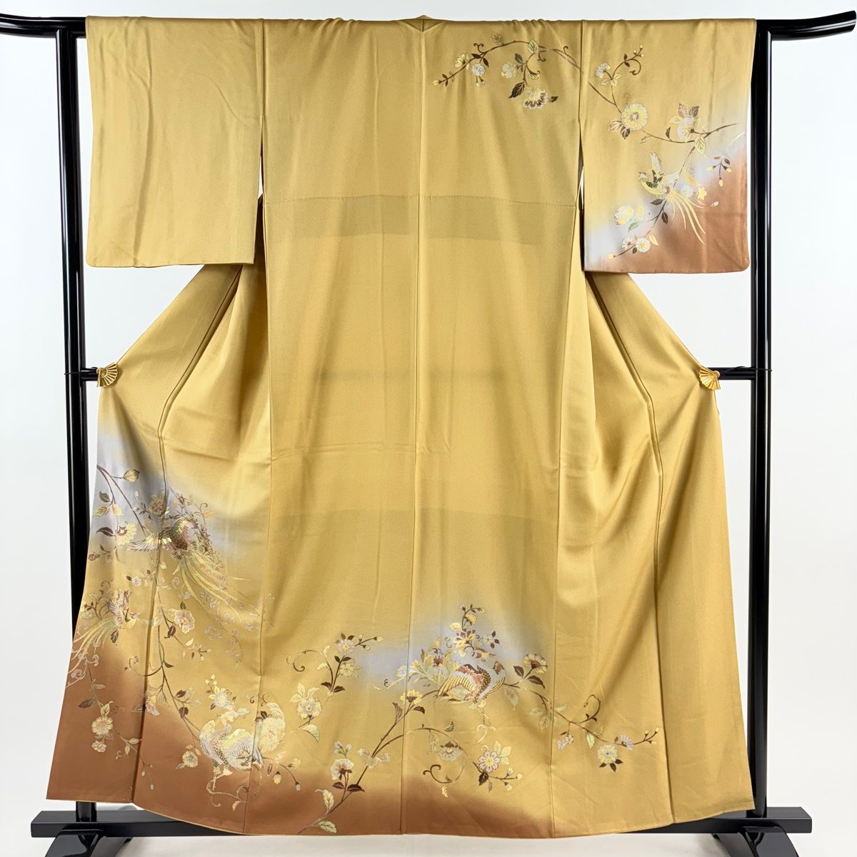 極上の逸品です♪春の訪れイエロー☆ハイセンスな蜘蛛絞り☆長尺☆九寸名古屋帯☆正絹 yo-5637　櫓聲　119-1.jpeg
