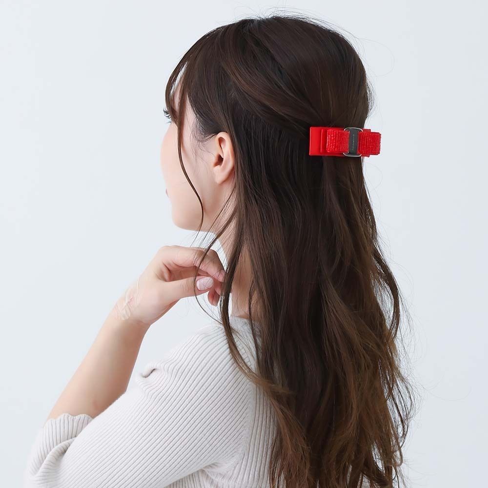 新品 FERRAGAMO フェラガモ 34 0418 771499 バレッタ ヴァラ