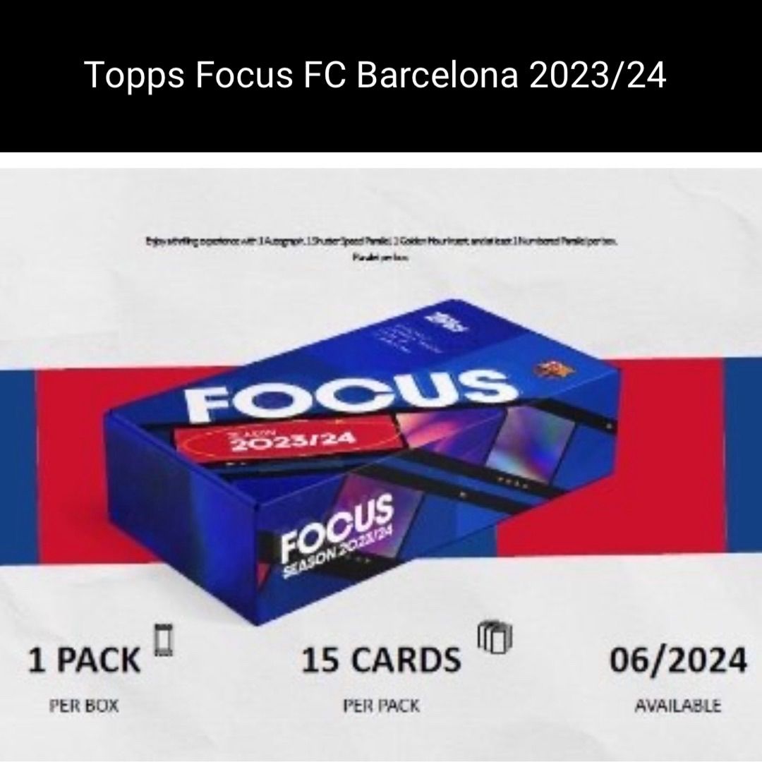 【日本未発売 新品未開封】2023-24 Topps Focus FC Barcelona 15