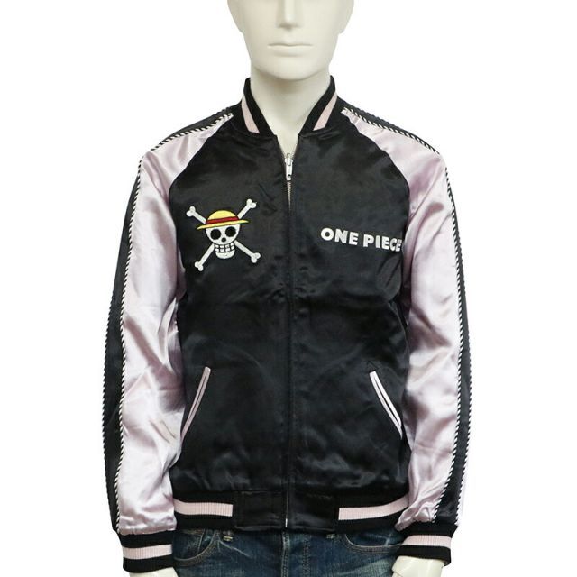 ワンピース　ONE PIECE スカジャン　リバーシブル　ナミ　ロビン　刺繍 ONE PIECE ナミ・ロビン 総刺繍 リバーシブル スカジャン