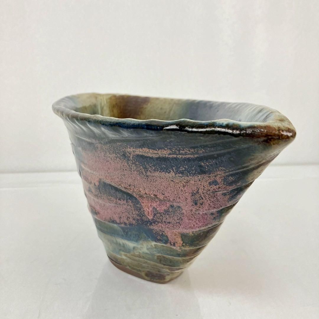 草月流　花器 池坊 草月流 花器 花瓶 陶器 鮮やか 水盤 - いけばな – THE