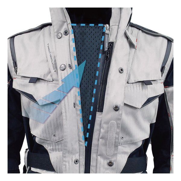 ROUGH-ROAD ラフアンドロード デュアルテックスアドベンチャーオールシーズンジャケット ヘリンボーンシルバー-M RR7107SP-SV2 2660191 MANTTHAN_COM