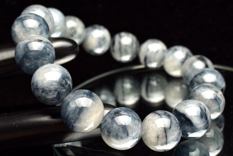 ②12mm 稀少✨ ブルーターラクォーツ ブレスレット 1点物】希少カラー