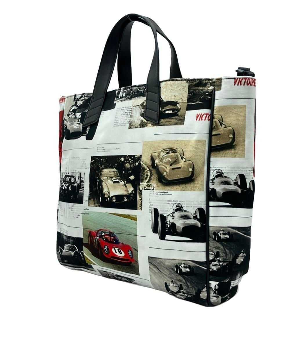 美品 フェラーリ 2way グラフィックキャンバストートバッグ ショルダー