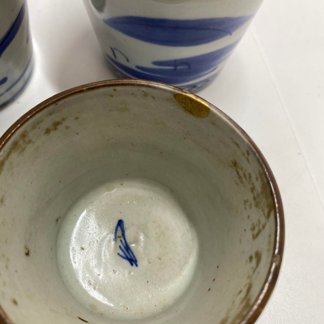 古伊万里 染付蕎麦猪口23客 東Y6-1204② - メルカリ