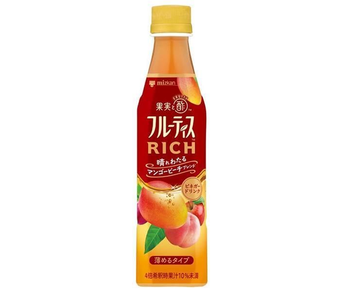 ミツカン フルーティスRICH マンゴーピーチ 350mlペットボトル×24本入× 2ケース ｜ 酢 ミツカン 酢 ドリンク 飲むお酢 飲む酢 希釈