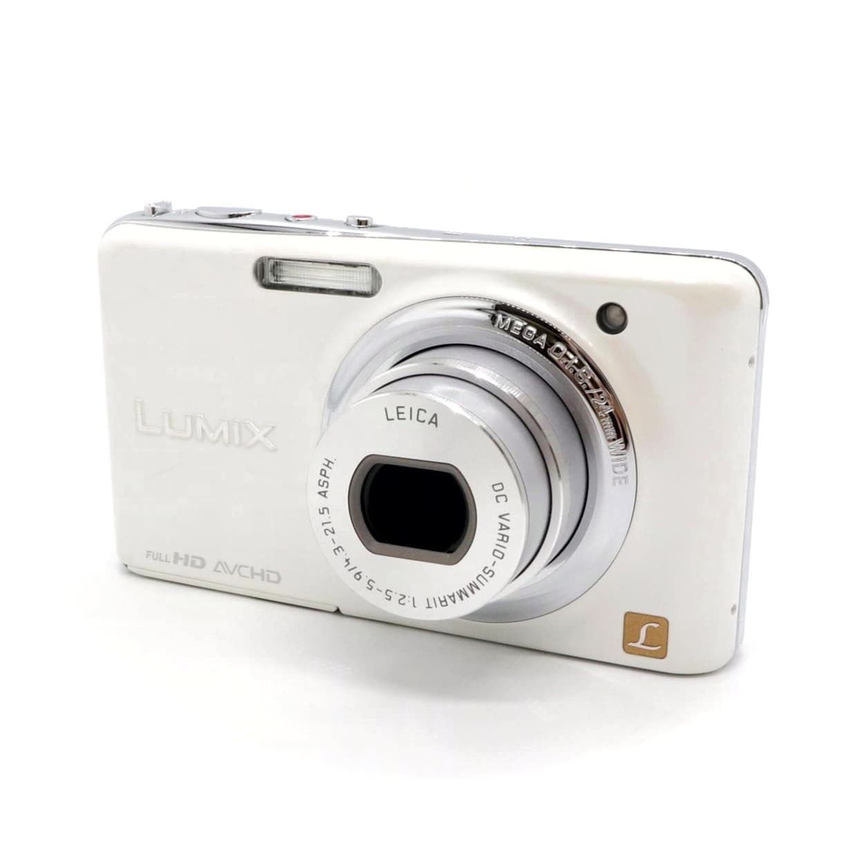 極美品 動作良好 Panasonic LUMIX DMC-FX77 ホワイト 極美品 動作良好