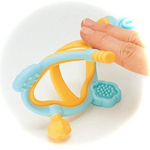 トイローヤル やわらかリングかみかみ 水洗い | 歯固め 清潔 丈夫 音なし 握りやすい | 柔らかい 赤ちゃん ベビー