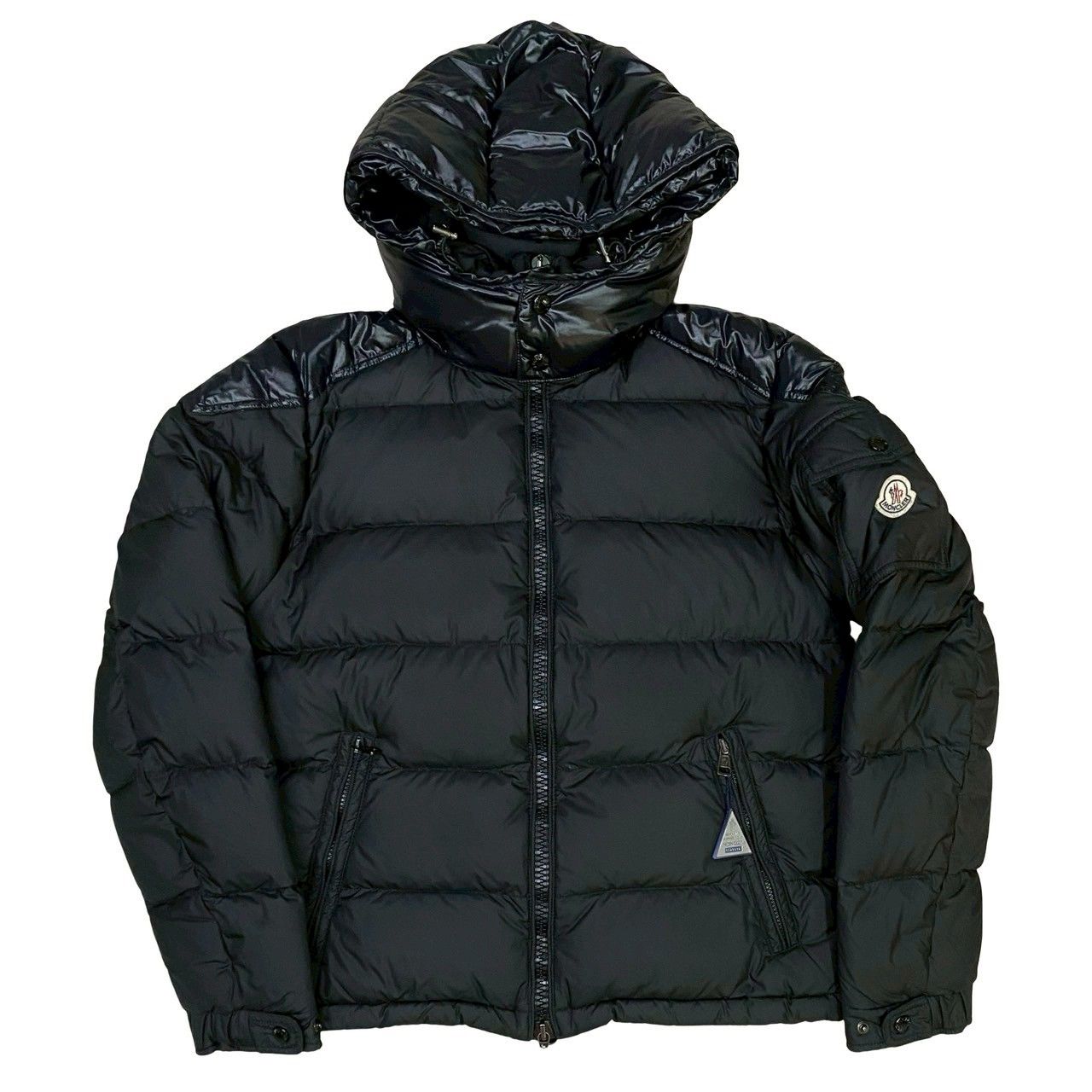 極 美品 希少品 MONCLER モンクレール ロゴ ナイロン ダウン