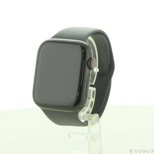 〔 品〕 Apple Watch Series 7 GPS Cellular 45mm スペースブラックチタニウムケース ダークグレイスポーツバンド 251