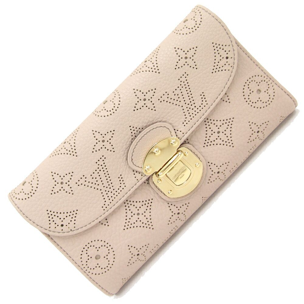 ルイヴィトン 三つ折り長財布 モノグラム マヒナ ポルトフォイユ