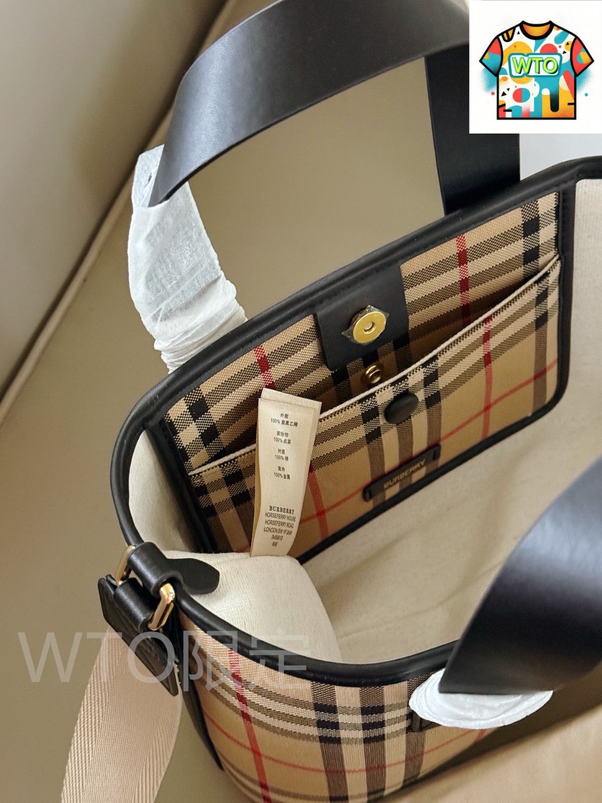 新品　未使用　タグ付き　バーバリー　140 今日WTO】Burberry バーバリー キッズトートバッグシリーズ