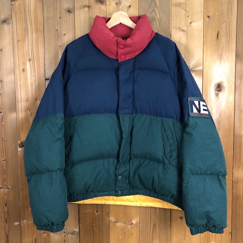 90s vintage NAUTICA ノーティカ ダウンジャケット マルチカラー