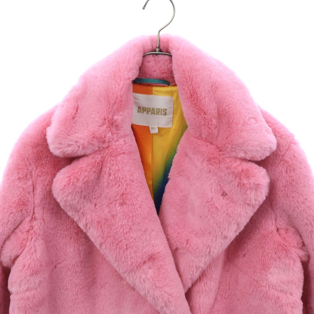 APPARIS (アパリス) Faux-Fur Single Breasted Coat エコファー
