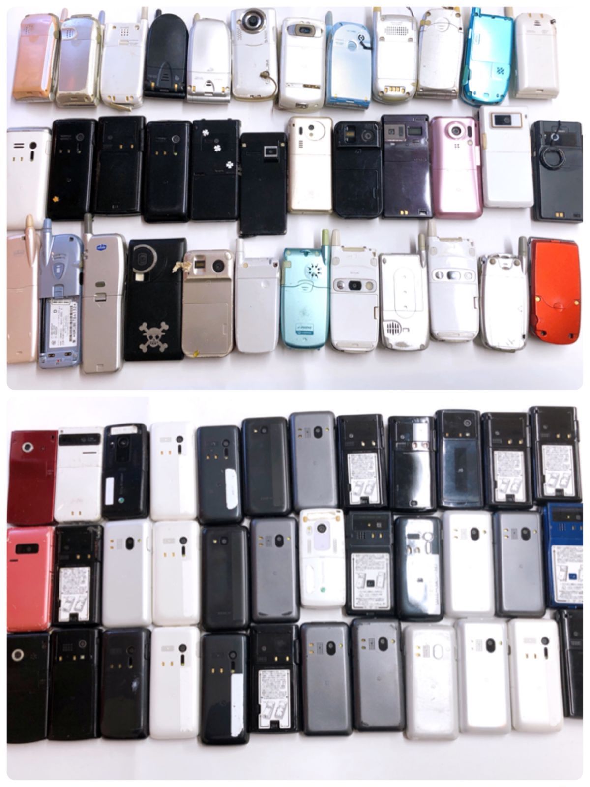 ガラケー、スマートフォン iPhone等まとめ売り 7.5キロ 全てジャンク品