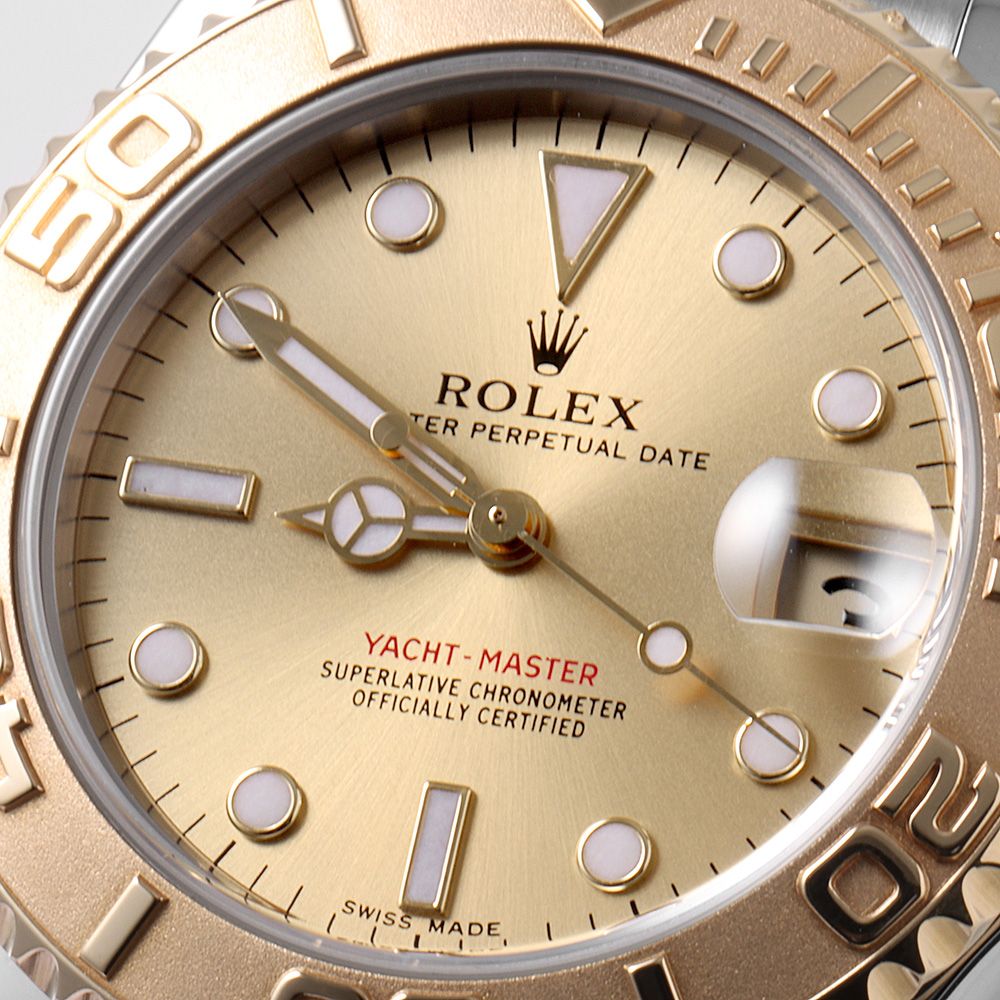 ロレックス ヨットマスター 168623 シャンパン P番 中古 ボーイズ(ユニ