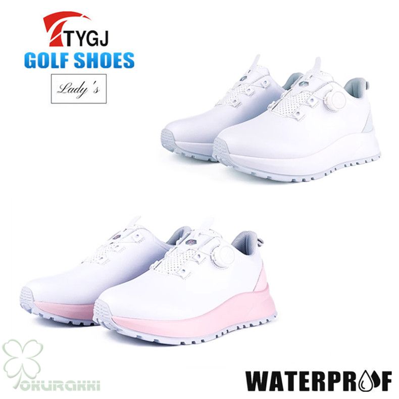 ゴルフ ゴルフシューズ 夏用 快適 通気 ダイヤル式 ソフトスパイク レディース スパイクシューズ スニーカー 靴 女子 防水 人工皮革 ゴルフ ゴルフシューズ 夏用 快適 通気 ダイヤル式 ソフトスパイク